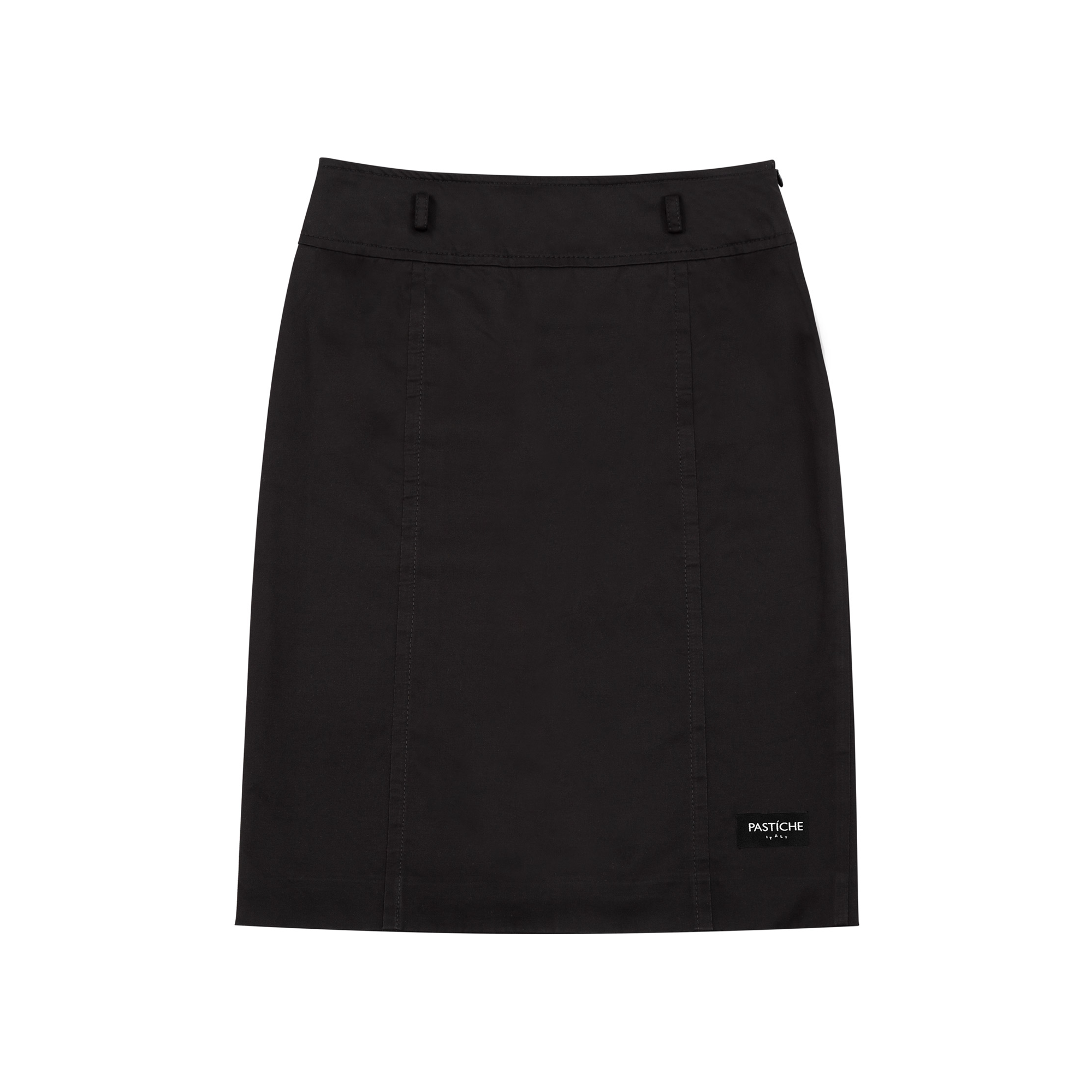 PASTÍCHE BLACK LOGO SKIRT