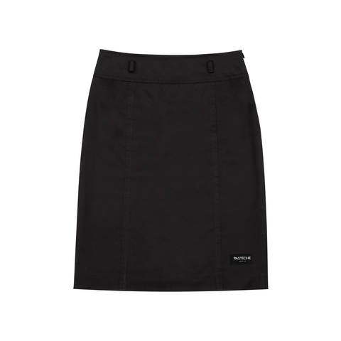 PASTÍCHE BLACK LOGO SKIRT